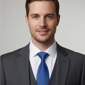 Rothschilds Retro Vintage Blue Paisley Multicolor Patterned Neck Tie